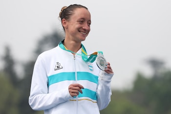 Borelli con la medalla de