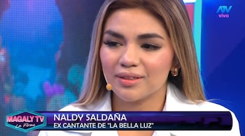 "Con mentiras": Naldy Saldaña explica cómo obtuvo los videos que hoy respaldan su denuncia contra director de La Bella Luz. Captura: Magaly TV La Firme.