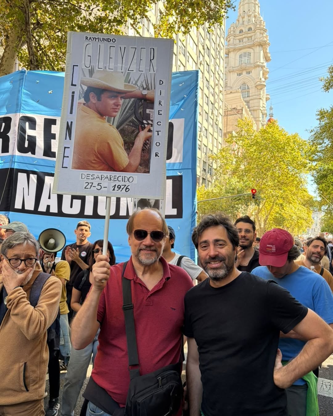 Marcelo Subiotto también fue parte de la movilización (Instagram)