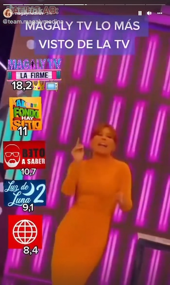 Magaly Medina celebra haber liderado