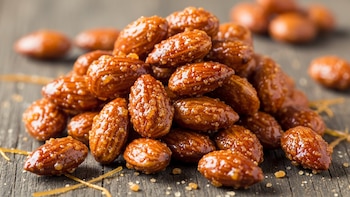 Receta de garrapiñada de almendras, rápida y fácil