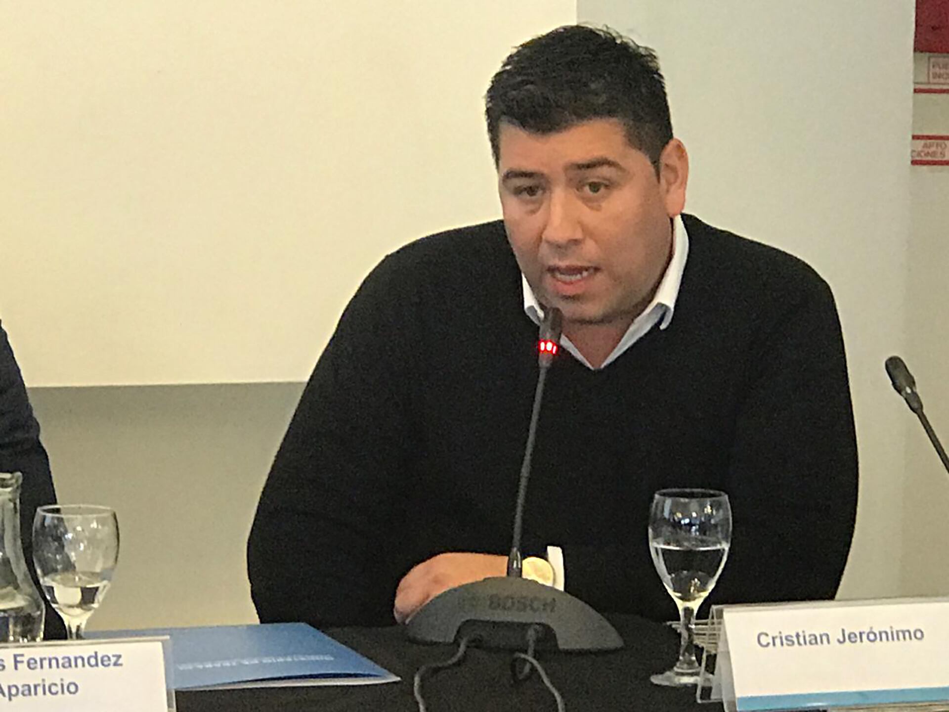 Cristian Jerónimo, titular del Sindicato de Empleados del Vidrio y candidato a dirigir la CGT