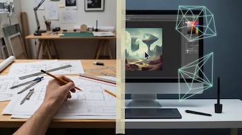 IA - fotos - dibujo técnico - tecnología - 31 de mayo