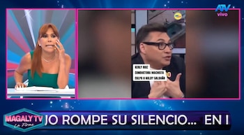 Kerly Ruiz llama “amante despechada” a Naldy Saldaña y Magaly Medina responde: “Increíble ver esto”. Captura: Magaly TV La Firme.