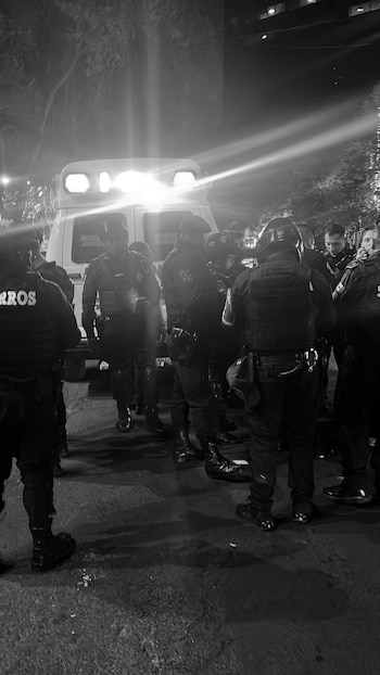 Agentes de seguridad acudieron al