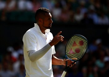 Nick Kyrgios lució la manga