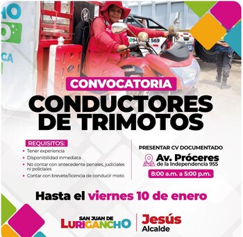 Esta convocatoria laboral es importante