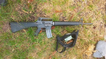 El fusil M-16 que llevaban