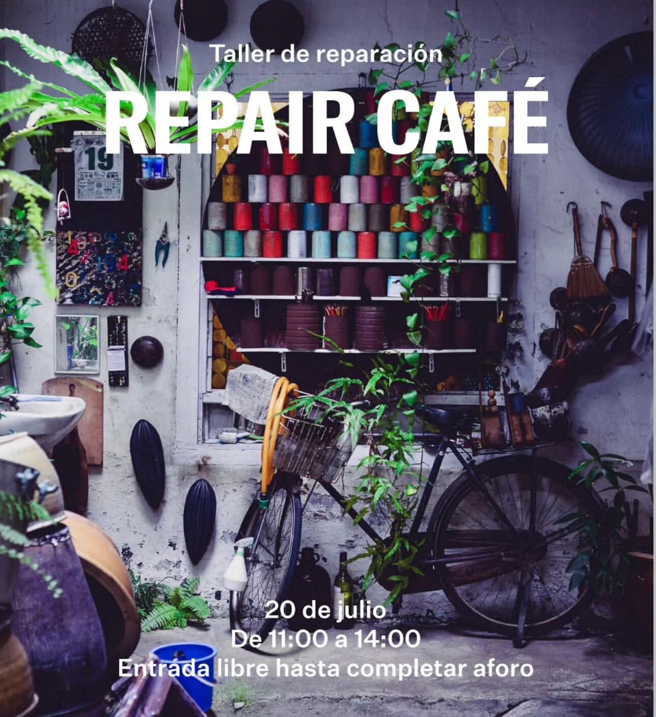 Cartel promocional del Taller de reparación del Refugio Climático del Círculo de Bellas Artes (Fuente: Instagram)