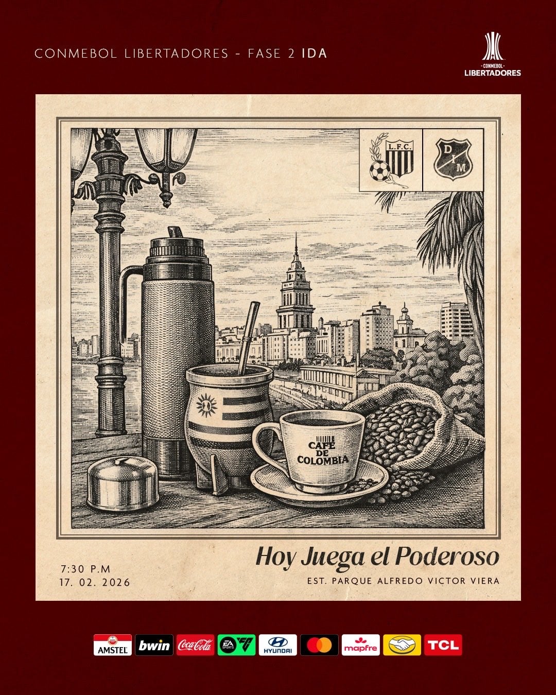 Afiche de Independiente Medellín presentando el partido - crédito @DIM_Oficial / X