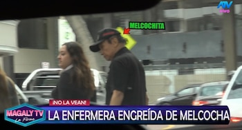 Magaly Medina revela imágenes de Melcochita de fiesta con joven que cuidaba de él. Captura: Magaly TV La Firme.
