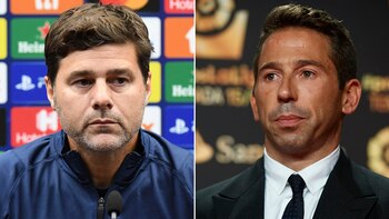 Pochettino y Raúl Tamudo, ex