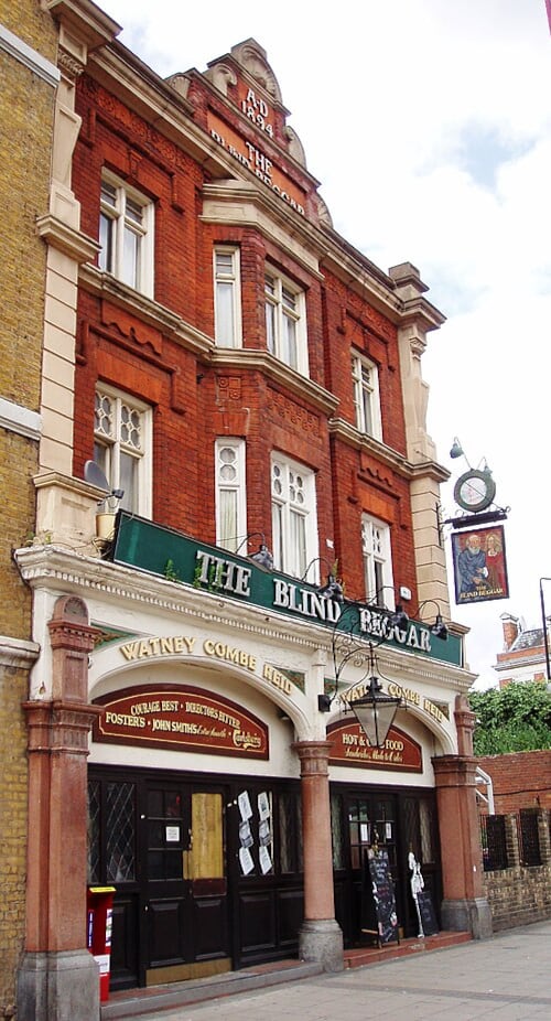 El pub Blind Beggar, uno de los más famosos de Londres