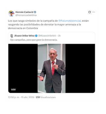Hernán Cadavid y sus preocupaciones sobre la campaña de De la Espriella