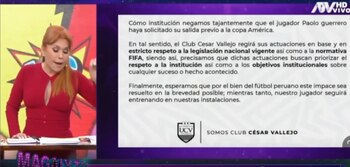 Magaly Medina tras leer comunicado