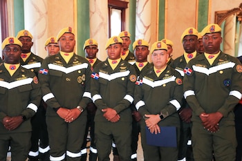 La operación Quisqueya Solidaria 2026 reunió a las Fuerzas Armadas, la Defensa Civil y el Centro de Operaciones de Emergencias en el despliegue hacia Venezuela. (Cortesía: )