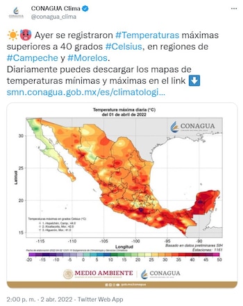 Ola de calor en México