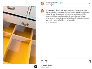 Britney Spears denunció el robo