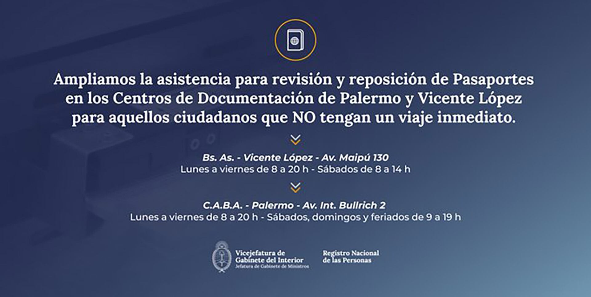 Se amplió la atención para verificar los pasaportes