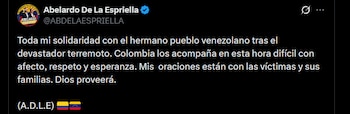 Abelardo de la Espriella - crédito @ABDELAESPRIELLA/X