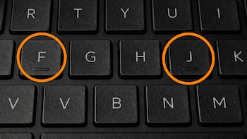 Por qué las teclas F y J tienen una raya: pueden ser la clave para que uses mejor tu PC