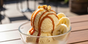 El helado de plátano es