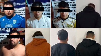 Los ocho detenidos por el