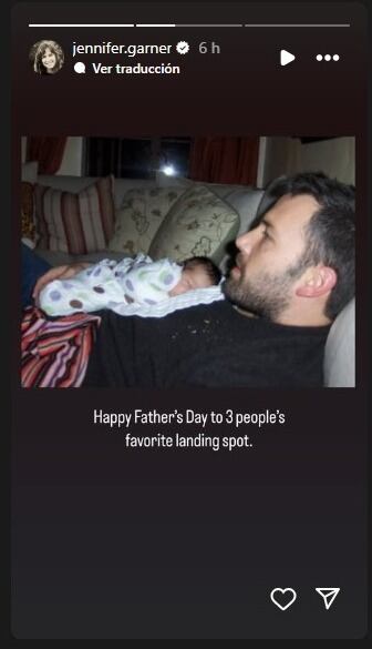 Jennifer Garner  felicitó a Ben Affleck en el Día del Padre. (Instagram/Jennifer Garner)