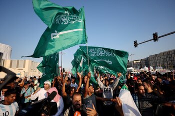 Los fanáticos de Arabia Saudita,