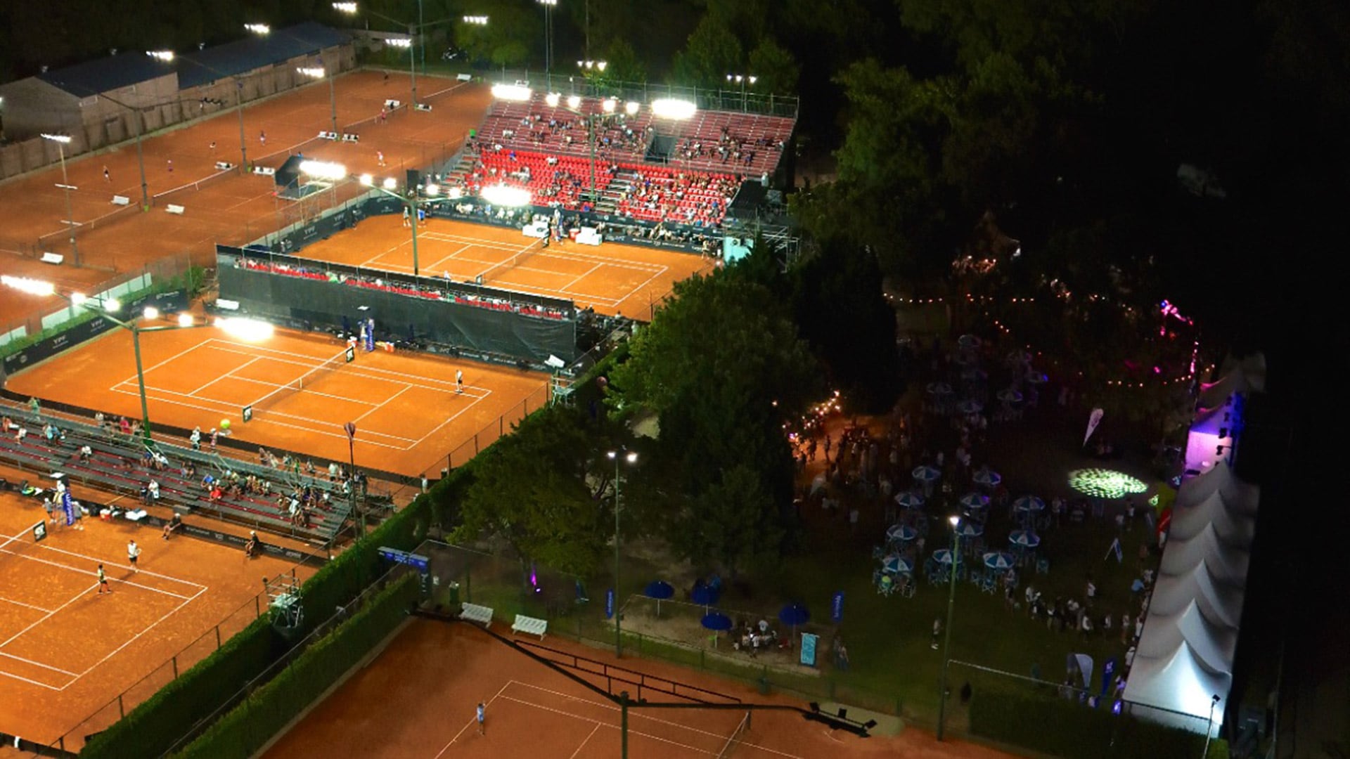 El torneo se juega en el Jockey Club (Fuente: Rosario Challenger)