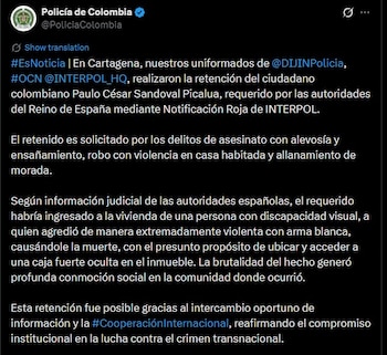 La retención de un individuo