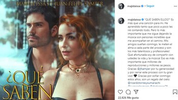 Post en Instagram de Majida