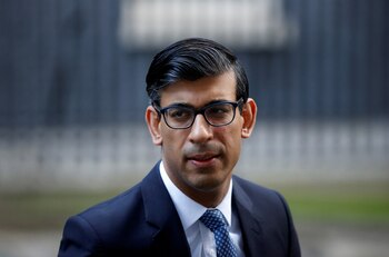 Rishi Sunak en Downing Street.