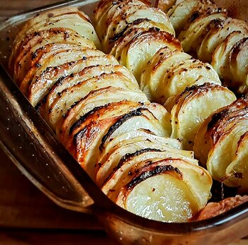 Pastel de papa y cebolla