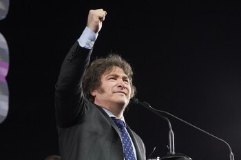 Javier Milei en su cierre