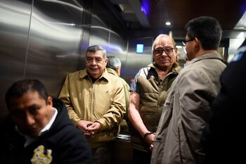 Fotograf�a de los militares retirados