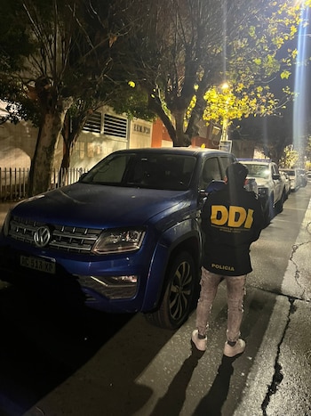 La camioneta secuestrada del único