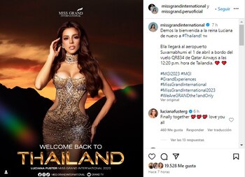 Luciana Fuster se prepara para