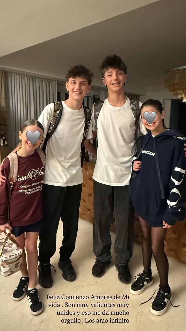 El emotivo mensaje de Wanda a sus hijos por el regreso a clases