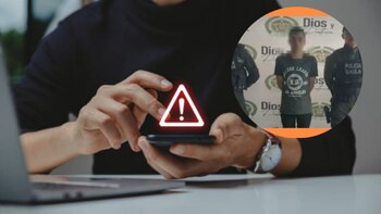 Así cayó un joven que