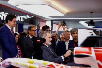 En el estand de GSMA,