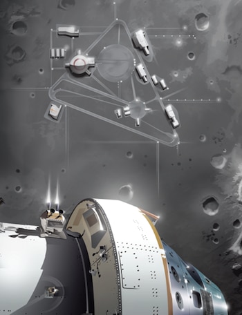 La NASA eligió el polo sur lunar por sus depósitos de hielo de agua, esenciales para la vida y operaciones futuras en la superficie (NASA)