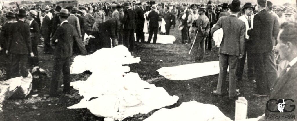 Aspecto de la pista donde ocurrió el accidente en el que murió Gardel y otras 16 personas (Fundación Internacional Carlos Gardel)