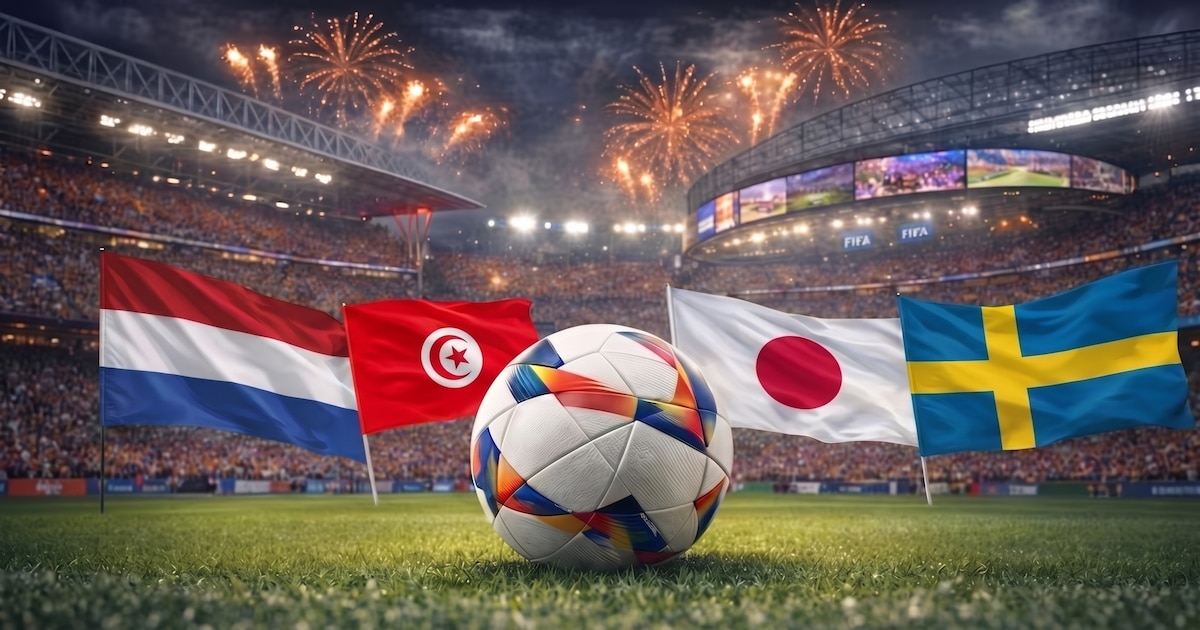 World F Group 2026 position table: the Netherlands, Tunisia, Japan and Sweden