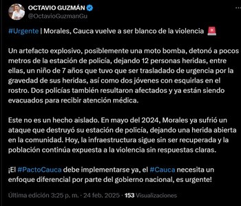 El gobernador Octavio Guzmán afirmó