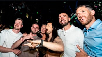 Los jugadores del Wrexham con