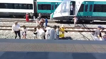 En autobuses, así transportaron a