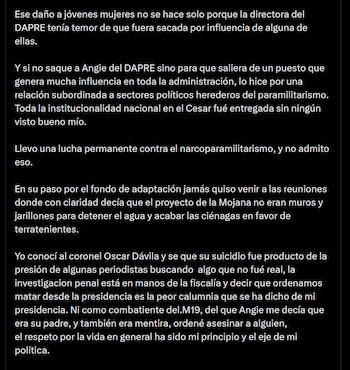 Gustavo Petro - crédito @petrogustavo/X