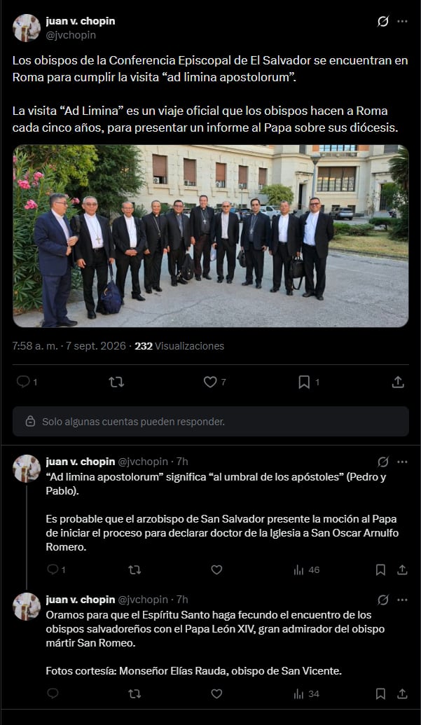 Un sacerdote salvadoreño planteó la posibilidad de impulsar el doctorado de la Iglesia para san Óscar Romero.