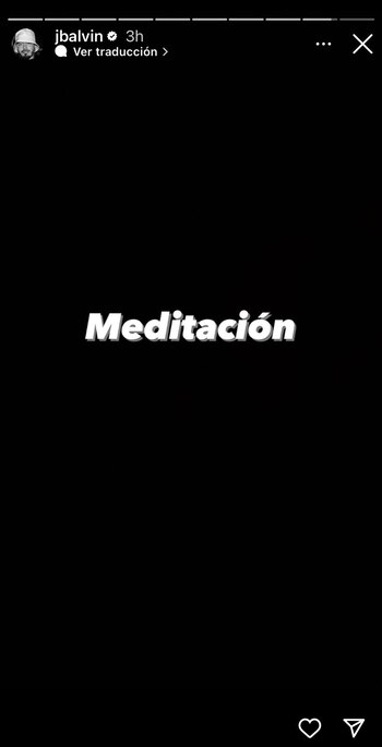 Dedicatoria de J Balvin frente